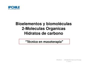 Bioelementos y biomoléculas 2-Moleculas Organicas Hidratos de carbono