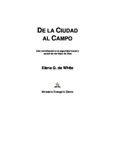 Elena G. de White. Ministerio Evangelio Eterno