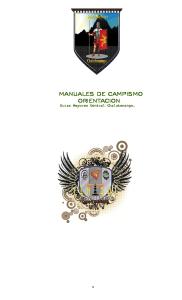 MANUALES DE CAMPISMO ORIENTACION. Guias Mayores Central Chalatenango