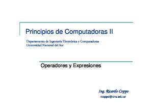Principios de Computadoras II