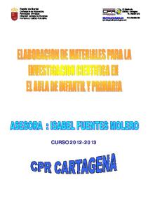 Región de Murcia Consejería de Educación, Formación y Empleo Dirección General de Recursos